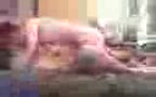 Two guys messing around