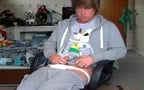 Twink spunks into his tight white underwear nice cum shot
