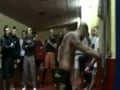 Team birthday whipping