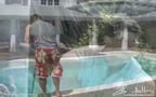 Zeb Atlas in pool