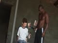 Twink Bondaged by Blacks
