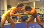 Randy Page wrestles