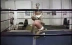 Two Blondes Wrestling