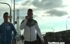Twins boner and jerking
