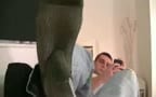 Danny's big feet and crazy socks 