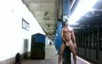 Exhibitionist Jerks In NYC Train Station 