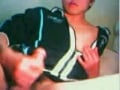 asian Twink poses to webcam