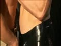 raunchy, passionate fun btwn guy in military uniform and tight leather underwear