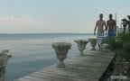 Swimming in the lake