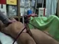 tied a bodybuiler milked to dry