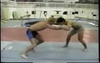 Teen muscle wrestlers