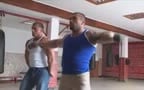 Bodybuilders Wrestling