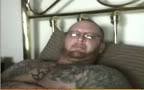 tattoo man wank cum
