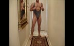 Grey Thong Cumshot