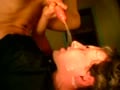 Large amount of self-cum on face