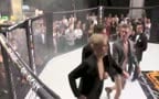 Two businessmen mma fight