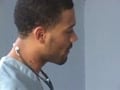 Hot black doctor and patient