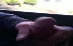 Guy playing with his cock on the bus