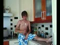 Twink shows in kitchen