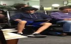 guy playing at airport