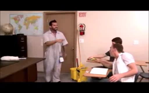 Custodian Goes Old School On Delinquents