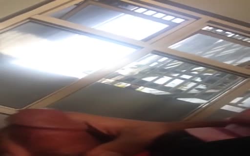 construction worker watches man masturbate