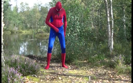 randon spiderman self pleasure