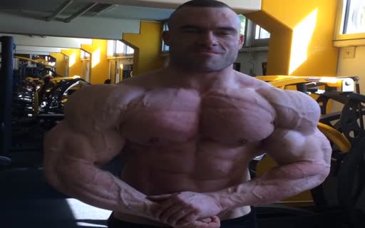 muscle flexing 