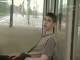 Teen on a train