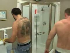 Cleaning the Shower Together 
