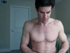 GT enjoys a dido and vibrator up his ass
