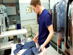 Boss fuck in the laundry