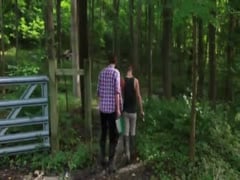 Twinks fuck in the woods