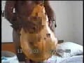 Jerking with orrange balloon