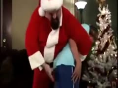 Santa spanks naughty little Tommy
