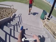Hot Muscle   Picks Up College Dude for Some Hot Action