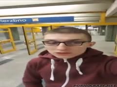 Young guy wants in public