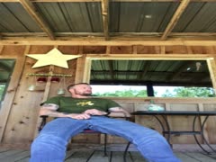 Jackin on the porch