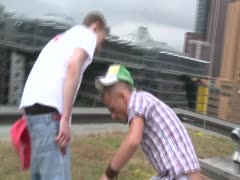 Skater guys raw outdoor