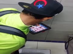 When str8 guy horny and blowjob at toilet..