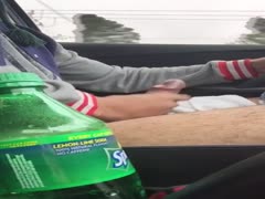 Straigh Arab guy blows a load in car