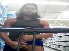 Jerking & Cumming in Grocery Store