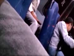 Exhib Wank and sucking in metro
