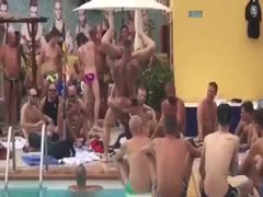 Gay party amateur where some guys try and make the party happen 