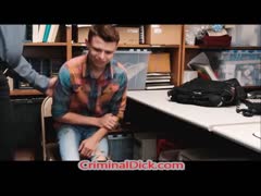 Twink Criminal Fucked by a bear cop