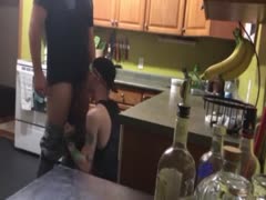 Amateur guy has two straight guys bareback  him 