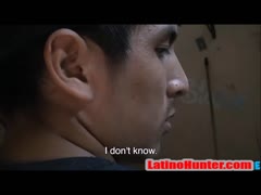 Sleazy Straight Latino Takes bare cock