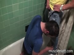 Brad & Greg's Muscled Bareback Butt Fuckin'
