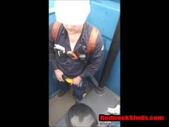 Construction Worker Stroking