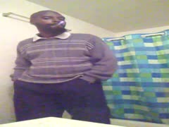 Jerking his dick and very verbal